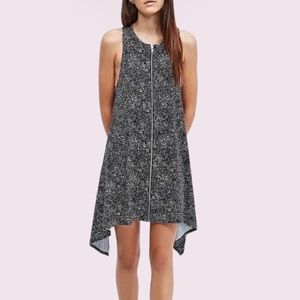 UO Urban Outfitters Silence + Noise Dress Racerback Full Zip Front Black Small